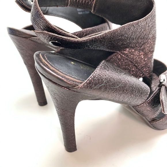CARESSA GRAYCE Sandals High Heels Leather sz 8 M - Picture 3 of 16
